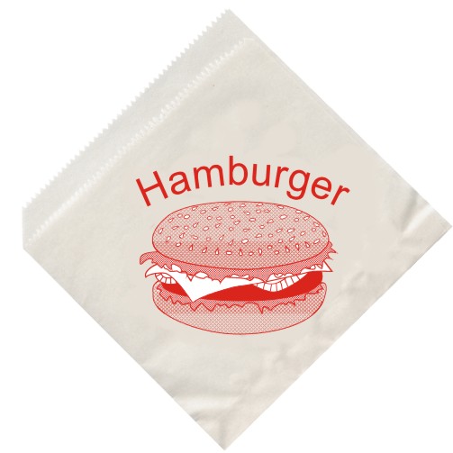 Vrecká na hamburger 14x14 cm, 500 ks