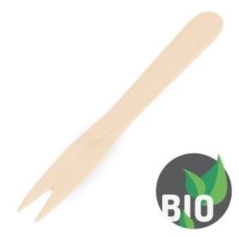 Vidlička na hranolky drevená, 1000ks, 8,5 cm