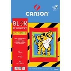 Papier A3 CANSON, 70 g/m2, 10 ks, farebný