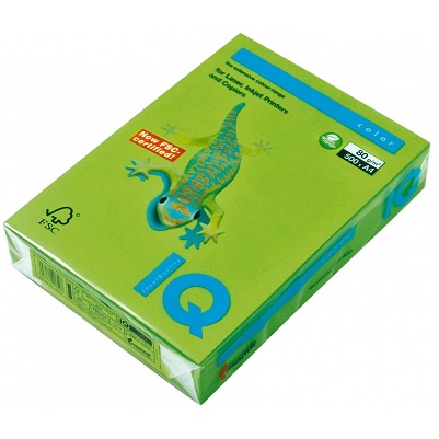 Kancelársky papier A4, IQ color májovo zelený, 80g/m2