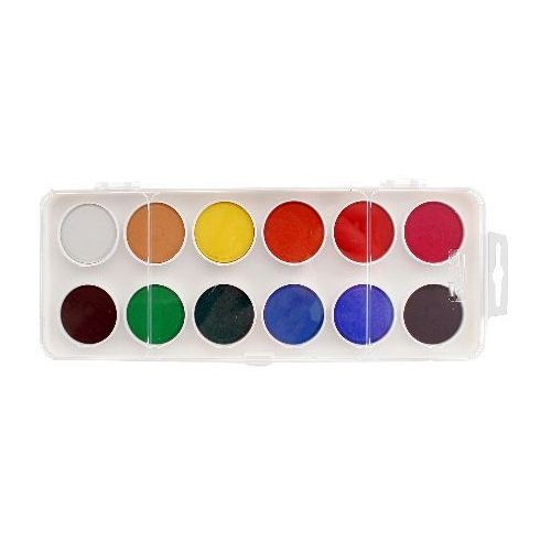 Farby vodové pr. 30 mm Koh-i-noor, 12 farieb
