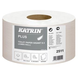 Toaletný papier Jumbo 19, 2-vr, CEL, 100 m, Katrin PLUS