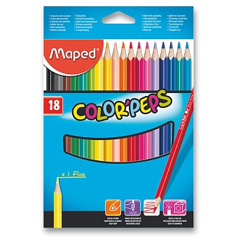 Pastelky MAPED, Color Peps, 18 ks.