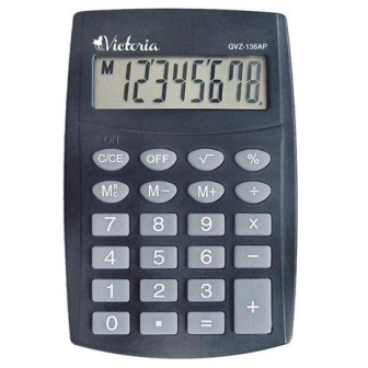 Kalkulaèka Victoria  GVZ-136 AP, vrecková, 8 miest