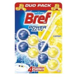 WC guliky Bref power aktiv lemon 2x50 g.