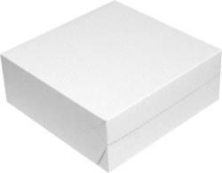 Krabica tortová, 28 x 28 x 10 cm, biela