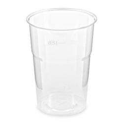 Pohr 500 ml, krytl, 25 ks, transparent