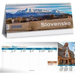 Kalendr stolov Slovensko (30x12 cm)
