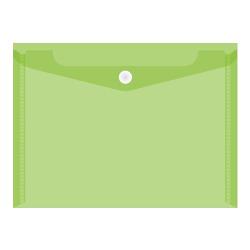 Obal na dokumenty A 4 s cvokom, plast zelen