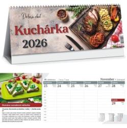 Kalendr stolov Kuchrka - Dobr chu  (30x12 cm)