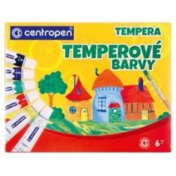 Farby temperov Centropen, 12 ml, 6 farieb