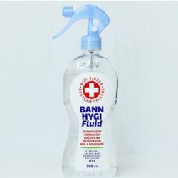 Roztok hygienický s alkoholom BANN, 500 ml. (na ruky a plochy) s rozprašovačom