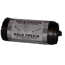 Vrece do koa 050x60, 50 ks, ierne, mikrotn (35 l)